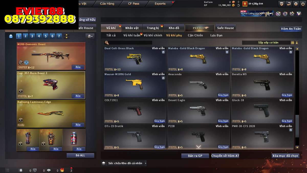 shop acc cf uy tin gia re